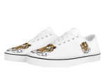 Realistic Tiger Portrait Canvas Sneakers